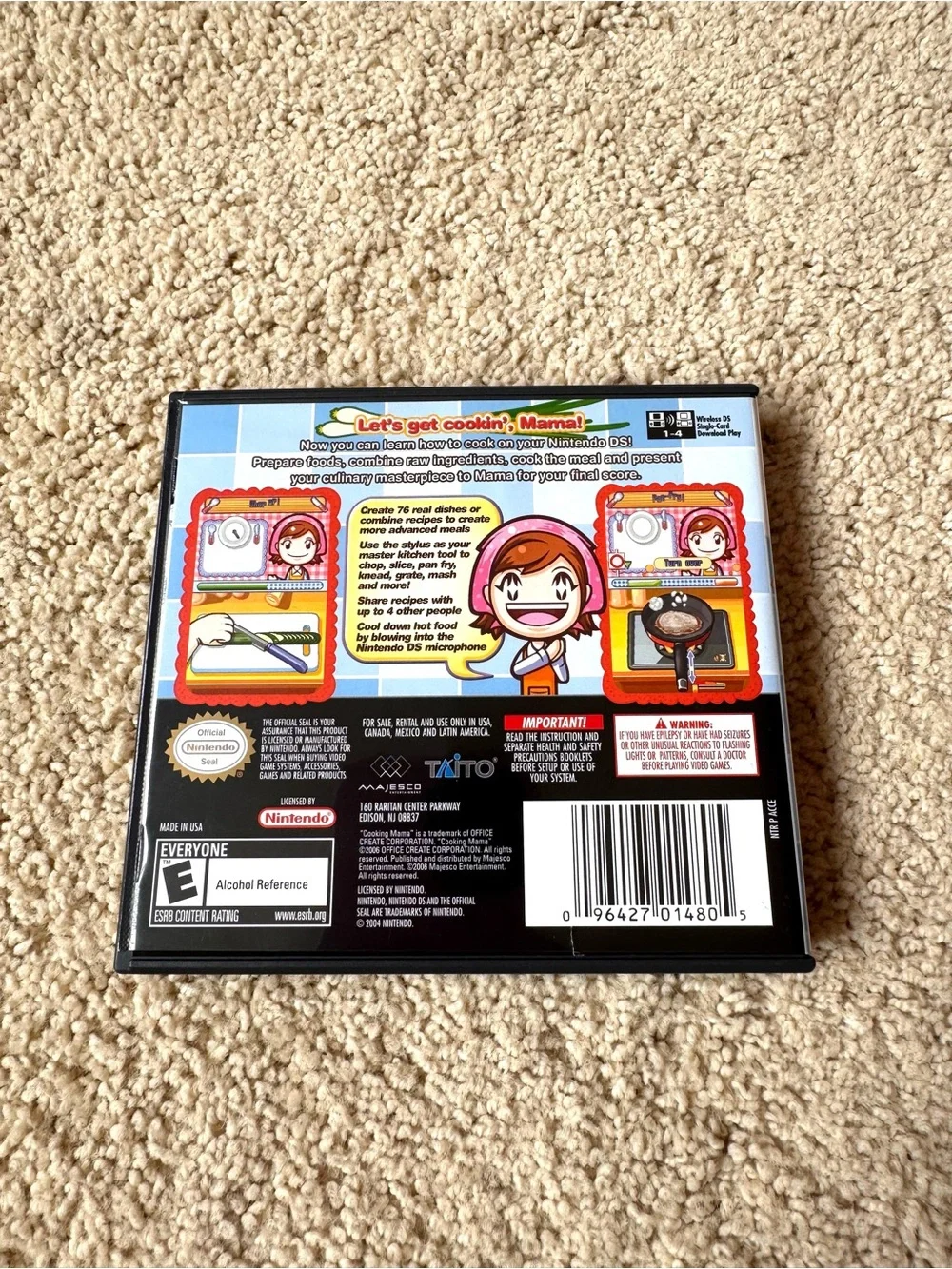 Cooking Mama Nintendo DS Game